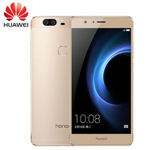 Téléphone portable d'origine Huawei Honor V8 4G LTE Kirin 950 Octa Core 4 Go de RAM 64 Go de ROM Android 5,7 pouces 12MP NFC ID d'empreintes digitales Smart Mobilel Phone