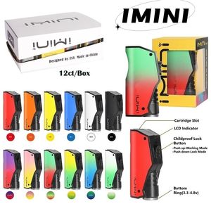 MOQ 5Pcs Imini Mod Batterie 500mAh avec batterie à tension réglable inférieure à l'épreuve des enfants 510 Batterie de chariot Version en plastique en métal Livraison gratuite aux États-Unis Approvisionnement d'usine au Royaume-Uni