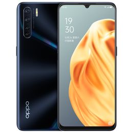 Teléfono celular Oppo A91 4G LTE original 8GB RAM 128GB ROM Helio P70 Octa Core Android 6.4 "Pantalla completa 48.0MP ID de huella digital Teléfono móvil inteligente