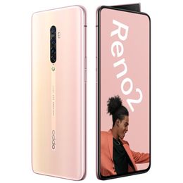 Téléphone portable d'origine Oppo Reno 2 4G LTE 8 Go de RAM 128 Go de ROM Snapdragon 730G 48MP AF OTG NFC 4000mAh Android 6.5 "AMOLED plein écran empreinte digitale visage téléphone portable intelligent