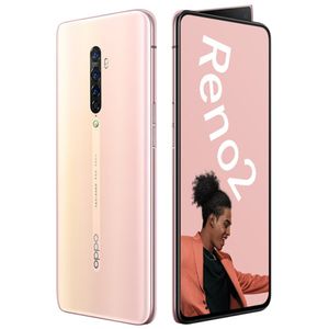 Téléphone portable d'origine Oppo Reno 2 4G LTE 8 Go de RAM 128 Go de ROM Snapdragon 730G 48MP AF OTG NFC 4000mAh Android 6.5 