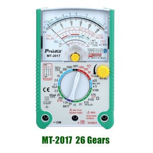Original Pro'sKit MT-2017 Norme de sécurité Fonction de protection Multimètre analogique Ohm Compteur de test Courant de tension AC DC