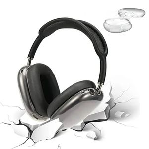 Qualité supérieure pour Airpods Max Coussins d'écouteurs Accessoires Silicone solide Haute personnalisé Étui de voyage en plastique de protection étanche pour casque
