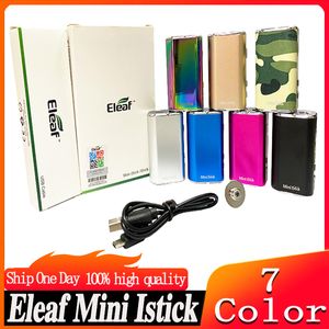 Kit de batería Eleaf Mini iStick de 10 W Mod de caja de voltaje variable incorporado de 1050 mAh con cable USB Conector eGo incluido