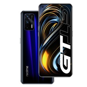 Téléphone portable d'origine Realme GT 5G 12 Go de RAM 256 Go de ROM Snapdragon 888 64,0 MP AI 4500 mAh Android 6,43 pouces AMOLED Super plein écran ID d'empreintes digitales visage Smart Phone