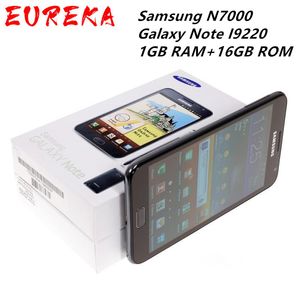 Original Redurbado Samsung N7000 Galaxy Note I9220 8MP 1GB RAM + 16GB ROM 3G WCDMA 2500MAH Desbloqueado Desbloqueado DHL