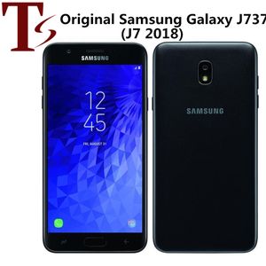 Smartphone d'origine Samsung Galaxy J737 J737v J7 2018th Android 8.0 Octa Core 5,5 pouces 1280x720 2 Go de RAM 16 Go ROM 13MP 1pc