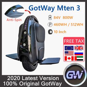 2020 NEW Original GotWay Begode Mten 3 Electric Unicycle 800W Lightest Self Balance Electric Scooter 10'' Fun Wheel Balance Monowheel