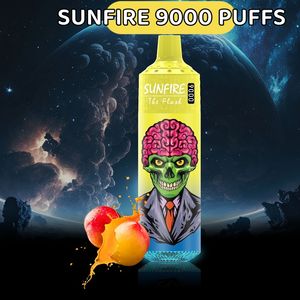 Le haut d'origine vend une usine en gros Sunfire 9000 / 9k Puffle Vapeur jetable stylos Wape Fruit E liquide OEM ODM Vape Vape Vapers 10K PUF Direct Manufacturer Supply