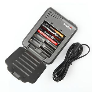 Chargeur de batterie d'origine Trustfire TR003 à 4 emplacements pour 18650 16450 14500 18350 Batteries rechargeables au détail 10 pcs/lot