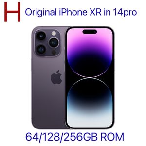 IPhone XR desbloqueado original convertido en iPhone 14Pro Edition 4G LTE Teléfono desbloqueado con 14pro Cassette sellado 4G RAM 256GB Pantalla Oled ROM y duración del 100% de la batería