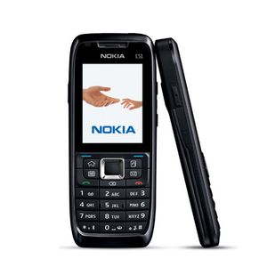 Original desbloqueado Nokia E51 Symbian OS 2,0 pulgadas 2MP cámara 3G 1050mAh 240x320 Bluetooth reacondicionado teléfono móvil