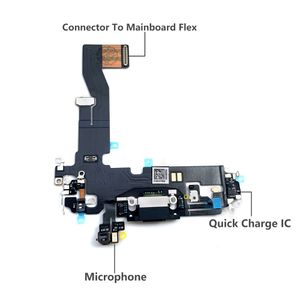 Port de chargement de chargeur USB d'origine Port de charge Microphone Flex Cable pour iPhone 12 Pro Max Remplacement Pièces