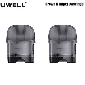 Cartucho de cápsula vacío Uwell Crown X original de 5,3 ml para cigarrillo electrónico Crown X Coil/Kit vaporizador 2 unids/pack