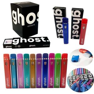 Vide Ghost jetable Vape Pens E cigarettes 280mAh batterie rechargeable extraits de 1,0 ml atomiseurs d'huile épaisse cartouches e-cig chariots de vaporisateur avec emballage