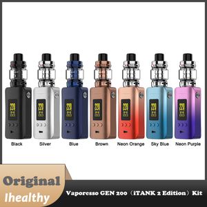 Kit Original Vaporesso GEN 200 avec réservoir iTank 2 8 ml 220 W adapté à la batterie 18650 bobine de maille GTi 0,2 ohm/0,4 ohm vaporisateur de cigarette électronique