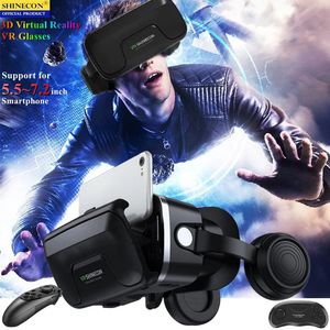 Original Realidad Virtual VR Gafas Caja Hi-Fi Estéreo Vídeos 3D Juego Google Cartón Auriculares Casco para Cellhone Max 7.2Rocker 240124