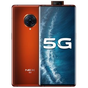 Original VIVO Nex 3S 5G LTE Teléfono móvil 12GB RAM 256GB ROM Snapdragon 865 Octa Core Android 6.89 pulgadas 64MP Identificación de huellas dactilares Teléfono celular inteligente