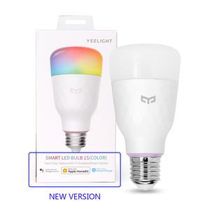 Original Xiaomi Youpin Yeelight bombillas LED inteligentes 1S lámpara colorida 800 lúmenes 10W E27 Control de voz para lámpara inteligente Asistente de Google 300