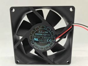 YaLnFAN 8025 D80SH-12 12V 0,30a, châssis d'alimentation, ventilateur silencieux de 8CM, original, livraison gratuite