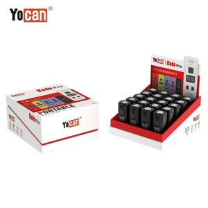Original Yocan Kodo Pro Box Mod Vape batterie stylo 510 fil 400 mAh 10 s préchauffer écran OLED adapté 510 chariots Cigarette électronique