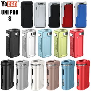 Batterie d'origine Yocan UNI Pro S Préchauffer Mod 650mAh Batteries Tension réglable Mod E Cigs Atomiseur Vape Stylos avec chargeur de type C