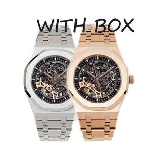 Orologio Montre de luxe hommes designer mouvement automatique montres de haute qualité 15400 squelette 41MM bracelet en acier inoxydable lumineux saphir montres-bracelets