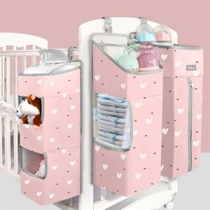 Orzbow Baby Bed Cuna Organizador Bolsas colgantes para el juego de cama de bebé nacido Organizador Bolsa de almacenamiento de pañales Ropa de cama para niños 211025