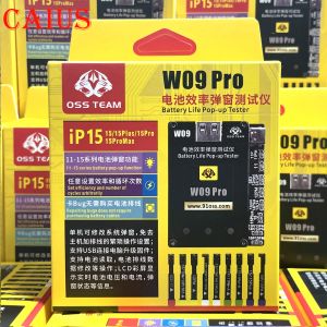 OSS W09 Pro V3 Efficacité de la batterie Testeur pop-up Pas de câble externe Efficacité de carte directe 100 données pour iPhone 11h-15pm I2C KC02S