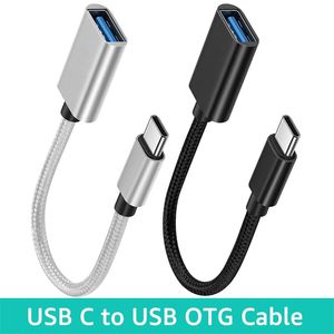 OTG Type C Cable Adapter USB to Type C Adapter Connector for Xiaomi Samsung S20 Huawei OTG Data Cable Converter for MacBook Pro