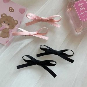 Autres 2pcs Sweet Bowknot Hairpins Ribbon Ballet Bowknot Hair Clip For Women Hair Braid Girl Party Barrets Adult Headwear accessoires