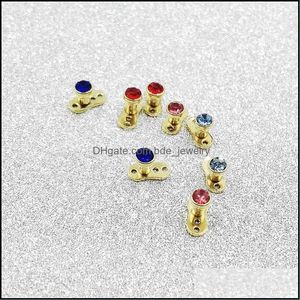 Autres 50pcs / lot bijoux d'implantation de peau piercing invisible titane ancre cutanée top gemmes micro tête surfaces 161C3 livraison directe Dhnli