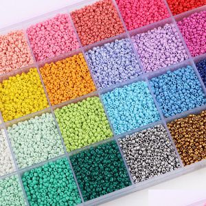 Other 7500Pcs 2Mm Glass Seed Beads Kits Loose Set For Handmade Necklace Bracelet Accessories Diy Jewelry Making Findings Drop Deliver Dhitc