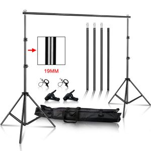 Photography Backdrop Stand Kit with Carry Bag for Muslin, Paper & Canvas Backdrops