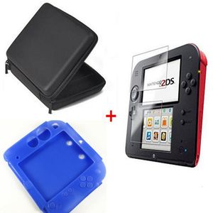 Autres accessoires Silicone Caseprotect Clear Touch Film Screen Guardblack Eva Protector Hard Travel Carry Case Pouch Pouch pour Nintend 2DS 3 in 1 230706