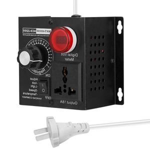 Autres composants actifs Régulateur de tension AC 220V 4000W Contrôleur variable compact Température portable Lumière Adjuatable Dimmer XABHL