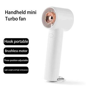Autres appareils Ventilateur portable mini ventilateur de main-d'œuvre Unique Design Unique Portable Personal Fan Fan USB Charge avec puissant Turbo Hook Design J240423