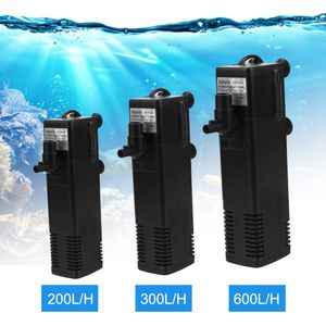 Other Aquarium Fish EU Plug Turtle Tank Filter Oxygen Increasing Pump Submersible Water Low Level 230627