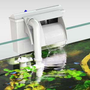 Autre Aquarium Fish Filter Pump Tank Submersible Air Oxygen Pompe à air externe Wave aquarium Remove Oil Film Skimmer 230705