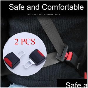 Otras piezas automáticas de 2 pcs 3 color Cinturón de asiento de asiento Centro extensor de seguridad de seguridad para el cinturón de seguridad de la cebada de seguridad del cinturón de seguridad
