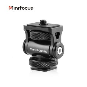 Other AV Accessories Minifocus Monitor Holder Cold Shoe Mount for Camera Field Monitors Microphone Shoe 180 Degree Adjustable Mount Bracket 231123