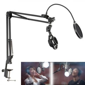 Autres accessoires audiovisuels Support de support de microphone antichoc multifonction avec filtre anti-pop de microphone double couche et clip de table pour la diffusion en direct 221025