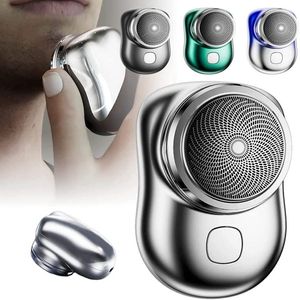 Other Bath Toilet Supplies Electric Mini Travel Shaver for Men Pocket Size Washable Electronic Razor Mens Rechargeable Portable Cordless Shaving Face Beard 230726