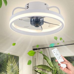 Other Bird Supplies 2 In 1 Modern Smart Ceiling Fan Bedroom With Light And Control Living Room Restaurant Indoor Decor LED Fans