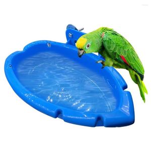 Autres fournitures pour oiseaux baignoires baignoire perroquet Cage suspendue boîte de bain nourriture eau bol perruche mangeoire pour oiseaux sauvages accessoires