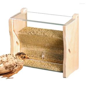 Autres fournitures d'oiseaux Effeecher d'eau de canard Automatique Cup d'alimentation Birds Ficheurs Dispensateur Cage Accessoires pour les poulets de cailles Perrots