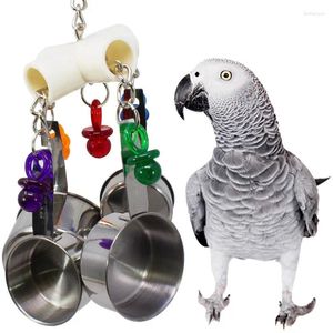 Autres fournitures d'oiseaux à perroquets durables jouets jouets en acier inoxydable pullable Musique pour les mamans
