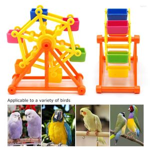 Other Bird Supplies Foraging Toys Creative Parrot Feeder Rotate Training Intelligence Growth Cage Colorful Pecking Windmill Toy