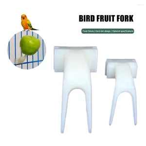 Otros suministros de aves de plástico frutas de frutas para el horquilla de alimentos con alimentos Toyes para mascotas Utensilios para G0Q6