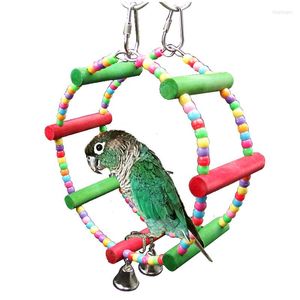 Autres fournitures pour oiseaux jouets prix de gros suspendu cloche Pet Cage hamac jouet pour petites perruches calopsittes balançoire